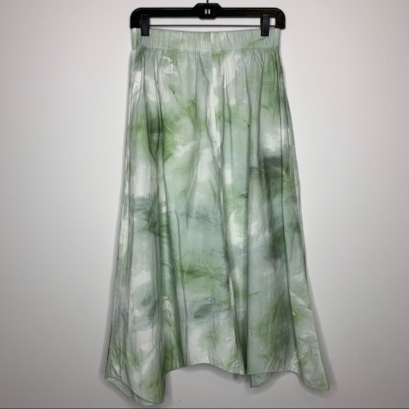Ganni Dresses & Skirts - Ganni Printed Cotton Poplin Maxi Skirt Size Small Kelly Green NWT